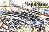 Топографическая карта Черномина