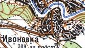 Топографічна карта Івонівки