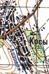 Топографічна карта Косів