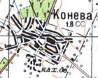 Топографическая карта Коневой
