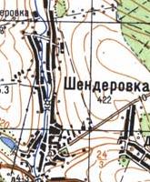 Топографічна карта Шендерівки
