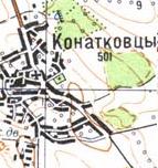 Topographic map of Konatkivtsi