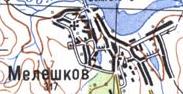 Topographic map of Meleshkiv