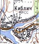 Топографическая карта Киблича