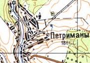 Топографічна карта Петриманів