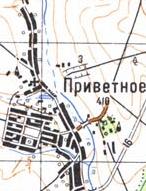 Topographic map of Pryvitne