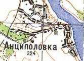 Топографічна карта Анциполівки