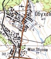 Topographic map of Obukhov