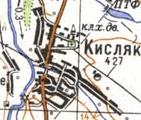 Топографічна карта Кисляка