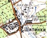 Топографічна карта Шипинок