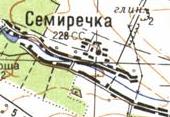 Topographic map of Semyrichka