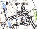 Топографічна карта Кошаринців