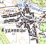 Topographic map of Kudiyivtsi
