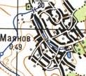 Топографическая карта Маянова