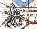 Топографическая карта Борскова