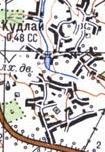 Топографічна карта Кудлаїв
