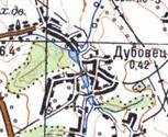 Topographic map of Dubovets