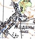 Топографічна карта Жаданів