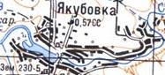 Топографічна карта Якубівки