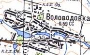 Топографическая карта Воловодовки