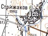 Топографічна карта Стрижакового