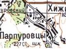 Топографічна карта Парпурівців
