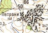 Topographic map of Petrani