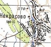 Topographic map - Nekrasove