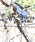 Топографічна карта Чагова