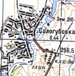 Топографічна карта Сологубівки