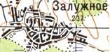 Topographic map of Zaluzhne