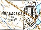 Topographic map of Napadivka