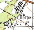 Topographic map of Petryk