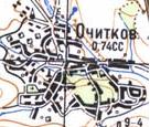 Topographic map of Ochytkiv