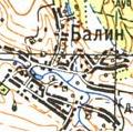 Топографічна карта Балиного