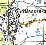 Топографічна карта Медвідки