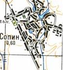 Топографічна карта Сопиного