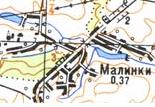 Topographic map of Malynky