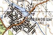 Topographic map of Ivanivtsi