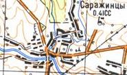 Топографічна карта Саражинців
