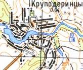 Topographic map of Krupoderyntsi
