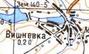Топографічна карта Вишнівки