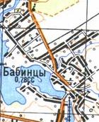 Topographic map of Babyntsi