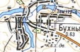 Топографічна карта Бухнів