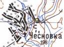 Топографическая карта Чесновки