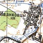 Topographic map of Ivankivtsi