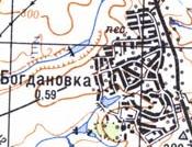 Топографічна карта Богданівки