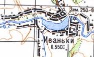 Топографічна карта Іваньок