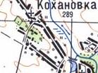 Топографічна карта Коханівки