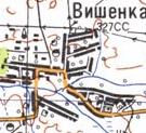 Топографічна карта Вишенької
